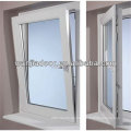 seitliches schwenkbares Fenster / schwenkbare und schwenkbare Fenster / 60er Serie PVC-Kippfenster / Guangzhou